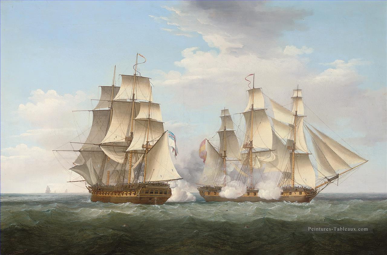 Ethalion avec Thetis Batailles navale Peintures à l'huile